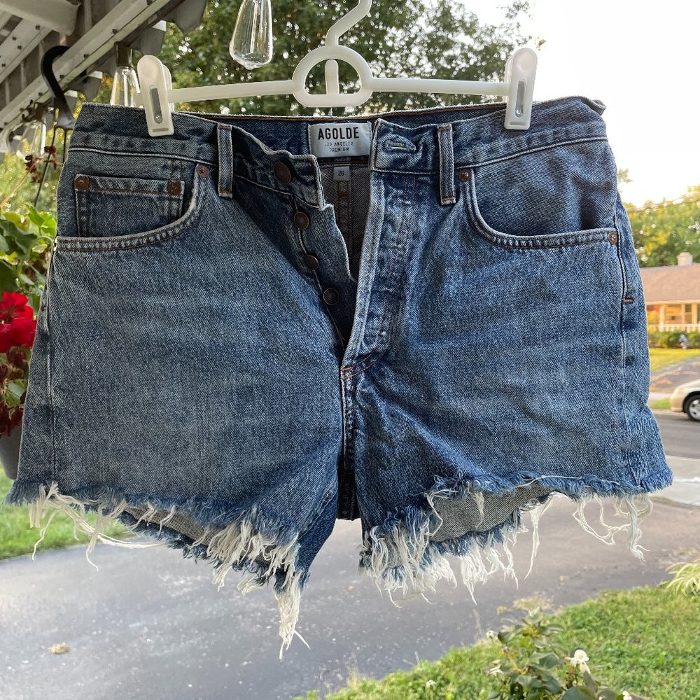 Agolde 100% Cotton Micah Boyfriend Shorts in Avail, size 26